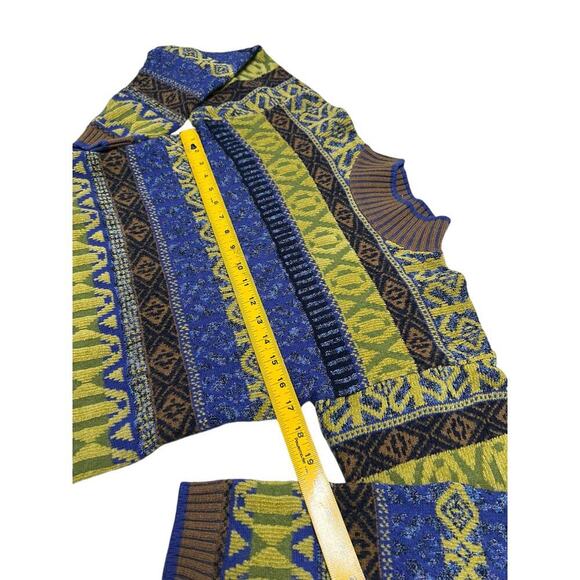 Vintage OUI‎ Wool Blend Ski Sweater - Retro Geometric Pattern - 90’s Fashion - S - Picture 6 of 6